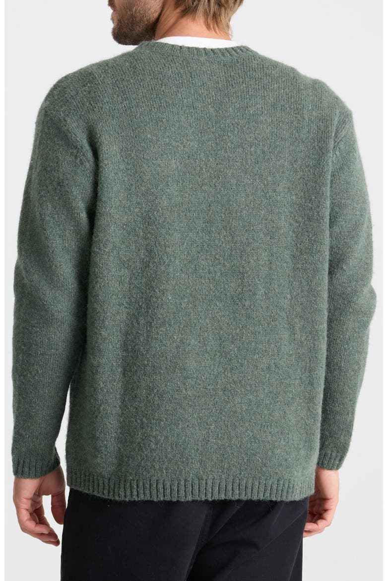 Nordsman Crewneck Sweater, Alternate, color, DARK FORES
