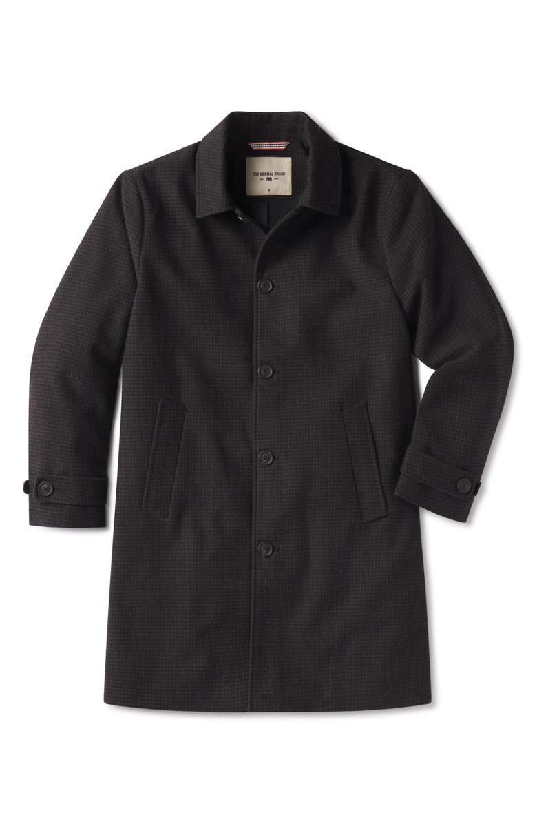 The Normal Brand Henry Houndstooth Coat, Alternate, color,