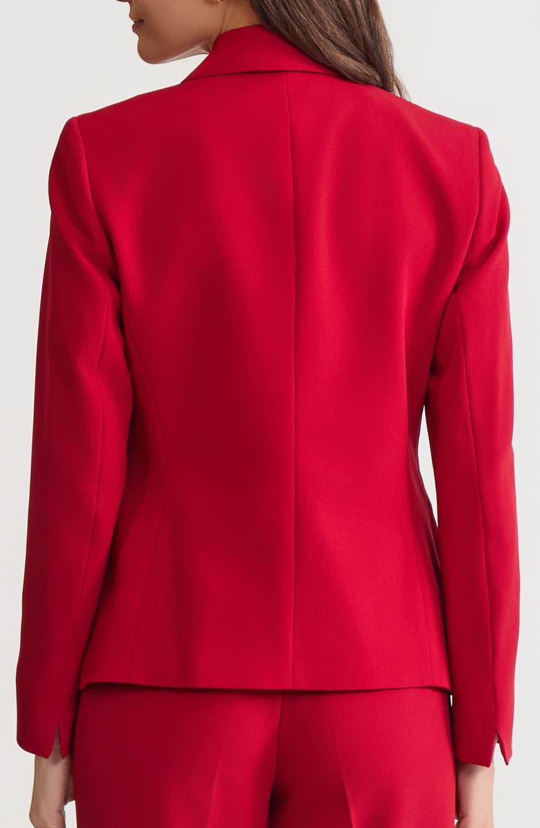 KASPER Two-Button Blazer, Alternate, color, Fire Red