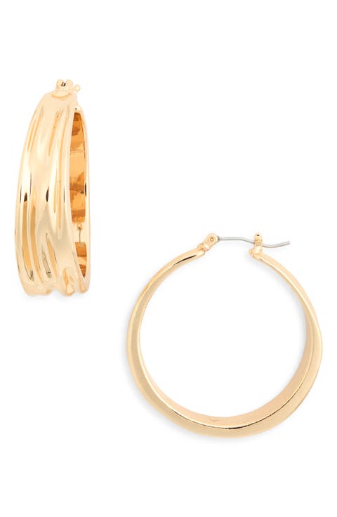 Wide Hoop Earrings