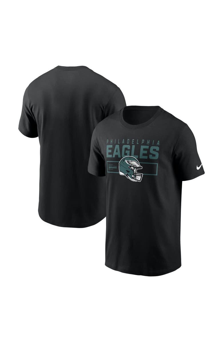 Nike Men's Nike Black Philadelphia Eagles Primetime Helmet Essential T-Shirt, Alternate, color, Black