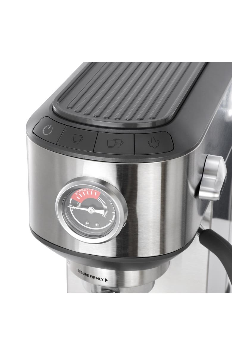 CALPHALON Miniatura Compact Espresso Machine and Milk Frother in Silver, Alternate, color, Silver