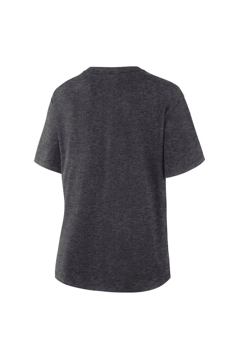 Women's Fanatics  Heather Charcoal Utah Mammoth Primary Logo Legacy T-Shirt, Alternate, color, Heather Charcoal