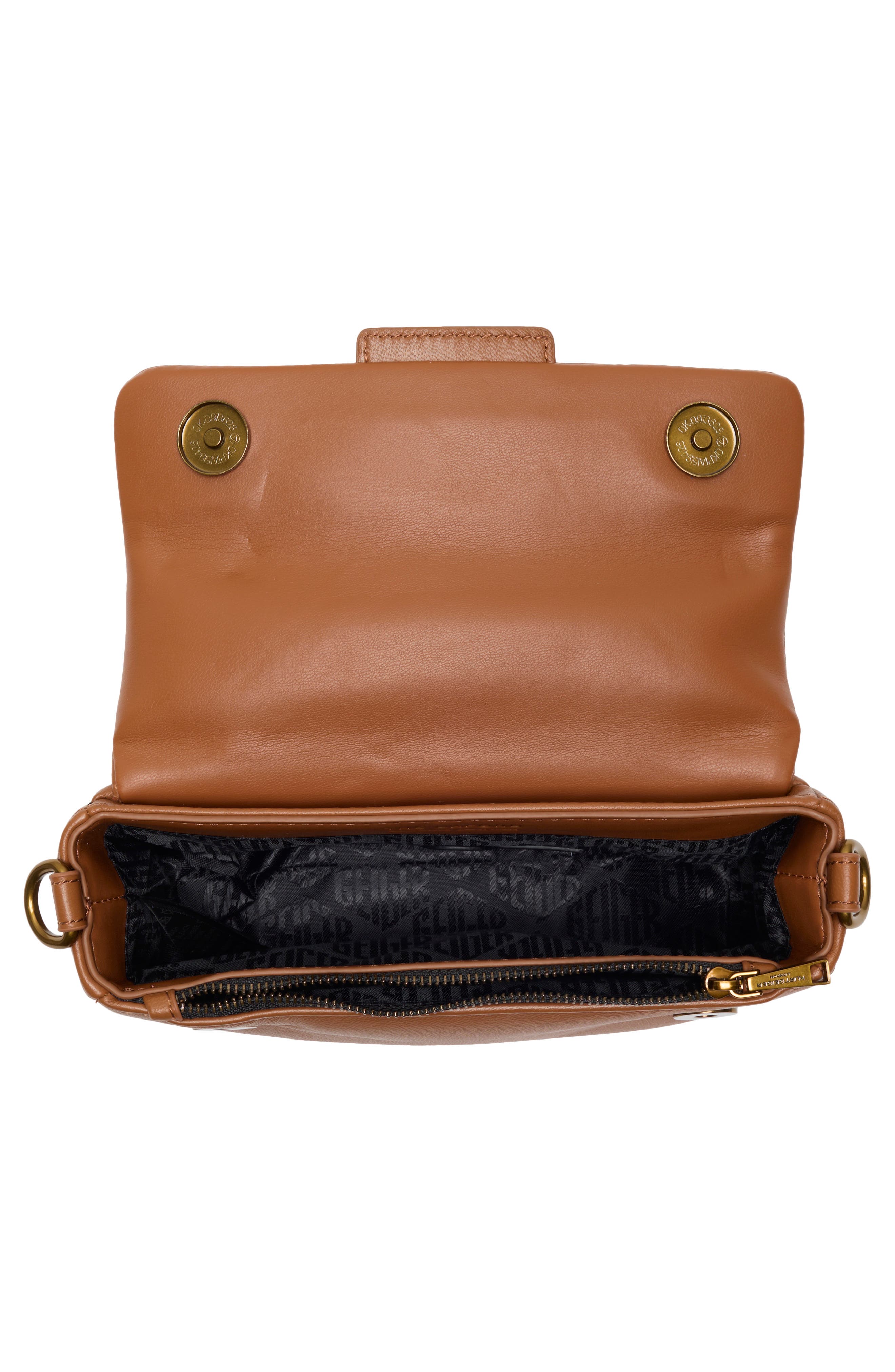 Kurt Geiger London Mini Oxford Leather Shoulder Bag, Alternate, color, Open Brown