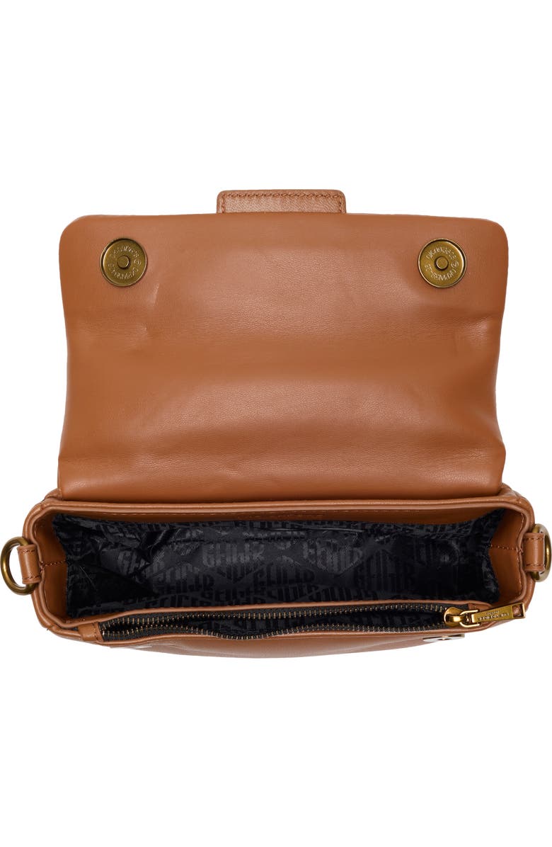 Kurt Geiger London Mini Oxford Leather Shoulder Bag, Alternate, color, Open Brown