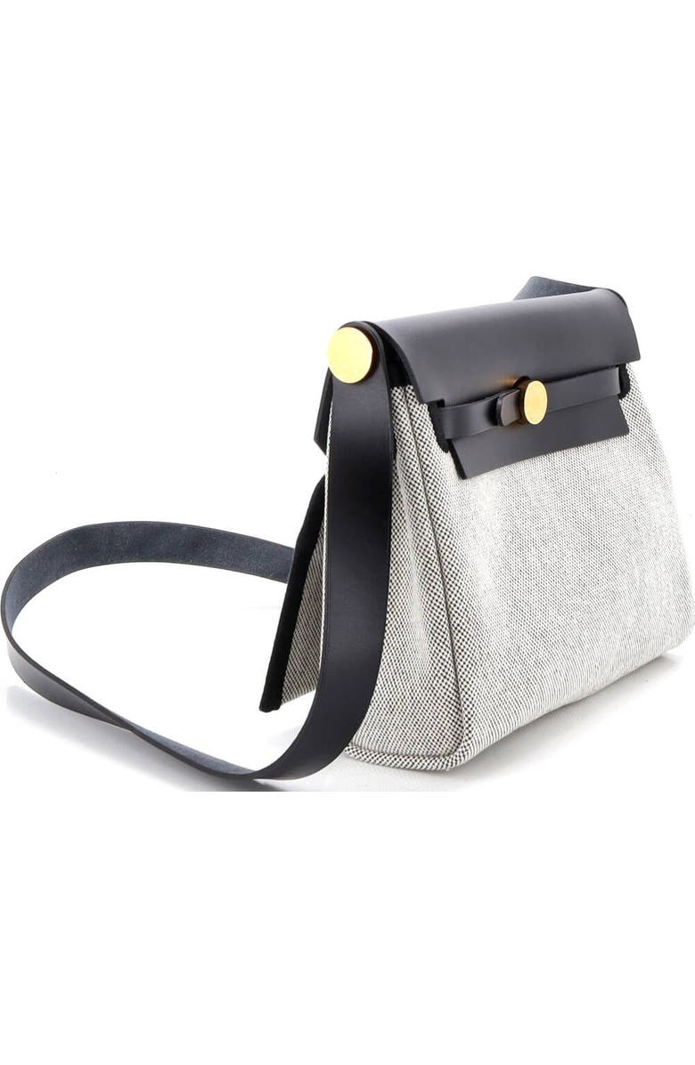 Pre-Owned Hermes Herbag Zip Toile and Leather 20, Alternate, color, Noir