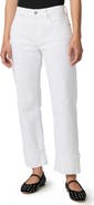 PAIGE Morgan Cuffed Ankle Straight Leg Jeans