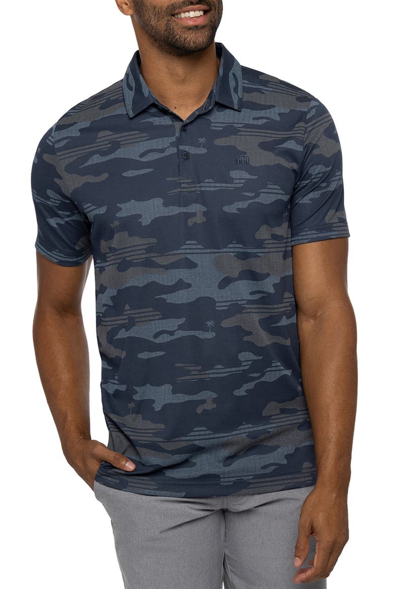 Beachside Stealth Camo Polo, Main, color, BLUE NIGHTS
