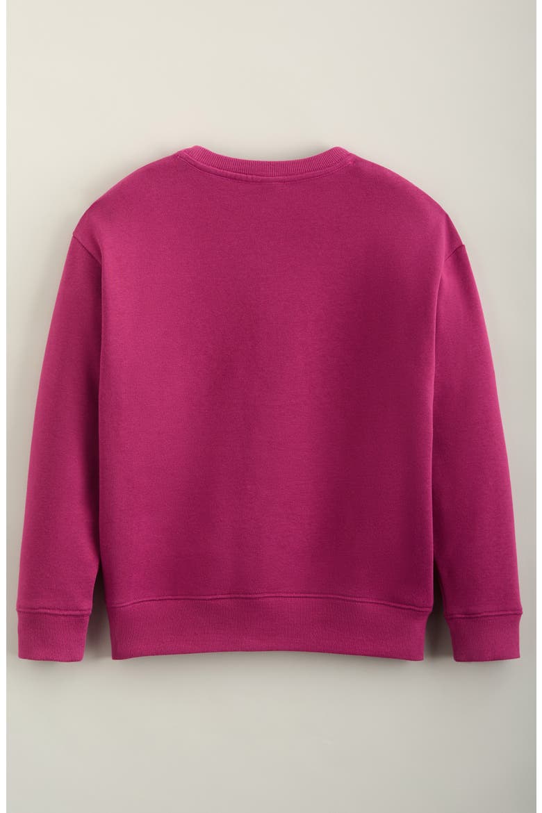 Kids' Graphic Crewneck Sweatshirt, Alternate, color, PURPLE FUCHSIA OLIVIA