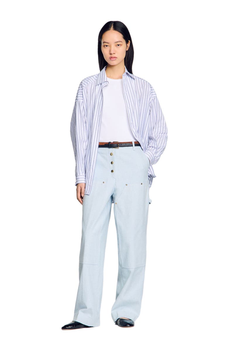 SANDRO Carpenter jeans, Alternate, color, 