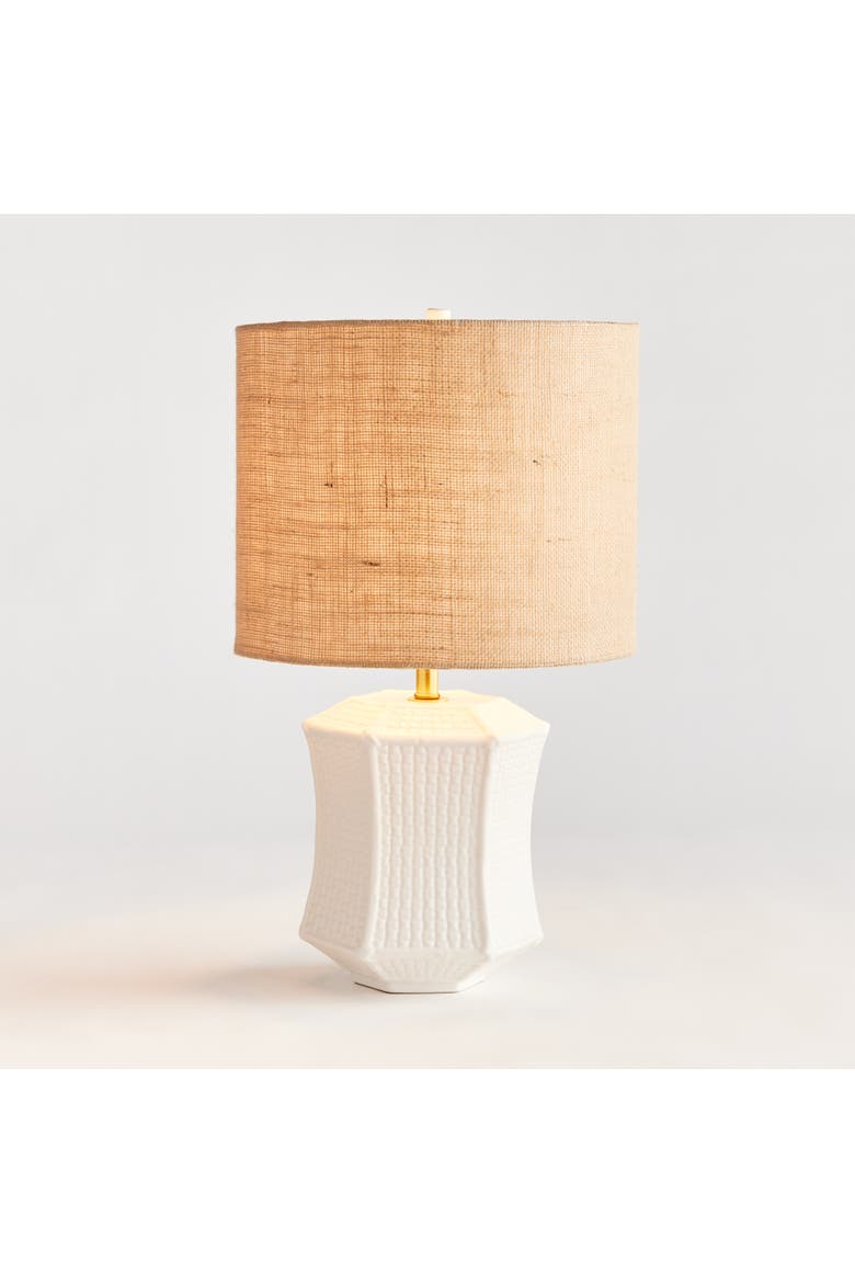 Lisha Table Lamp, Alternate, color, White