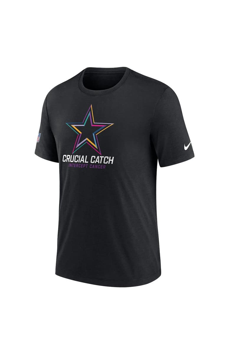 Nike Men's Nike Black Dallas Cowboys 2024 NFL Crucial Catch T-Shirt, Alternate, color, Black