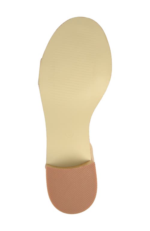 Journee Collection Percy Open Toe Heeled Sandal In Beige