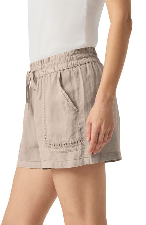 Splendid Catalina Linen Blend Shorts In Gray