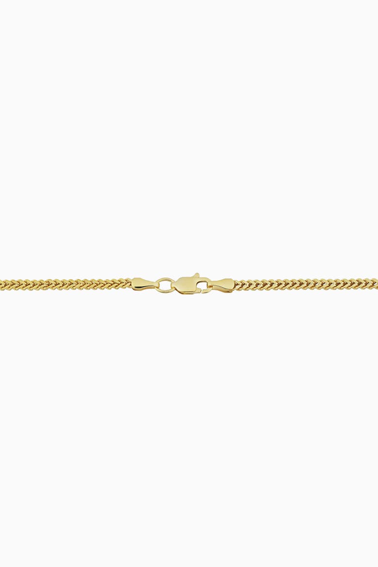 10K Gold Medici Franco Chain Necklace, Alternate, color, Yellow Gold