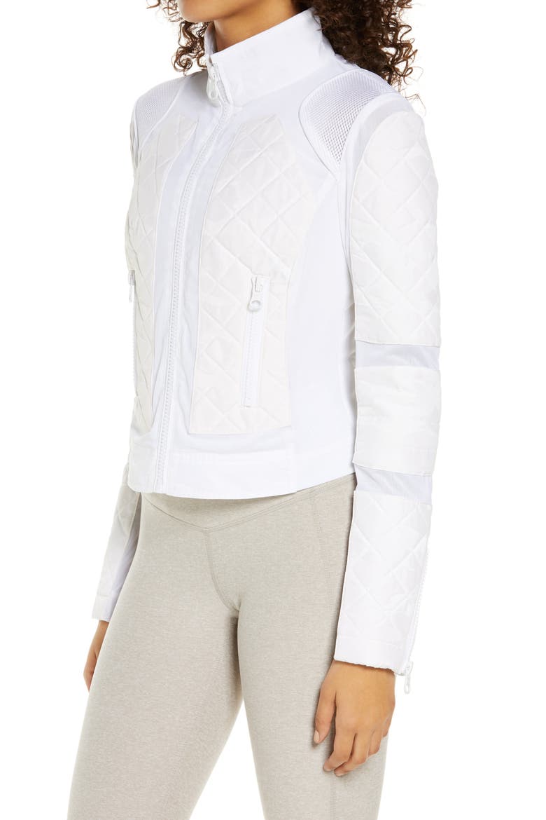 Camo Mesh Moto Jacket, Alternate, color, WHITE CAMO