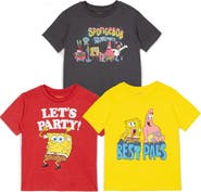 Nickelodeon SpongeBob SquarePants 3-Pack Short Sleeve T-Shirts
