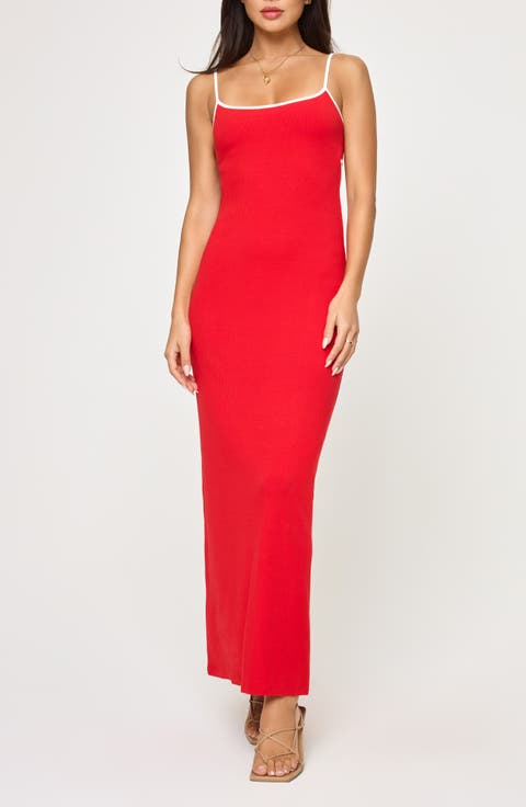 Jordana Rib Cover-Up Maxi Dress