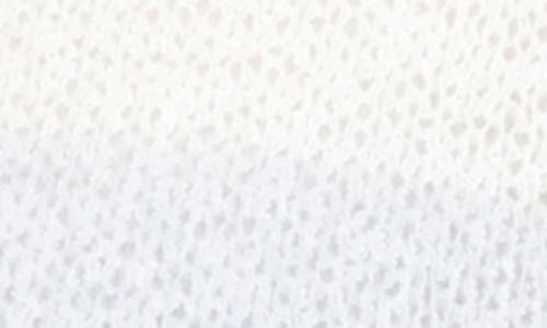 RAIN AND ROSE RAIN AND ROSE STRIPE V-NECK LONG SLEEVE OPENWORK KNIT TOP 