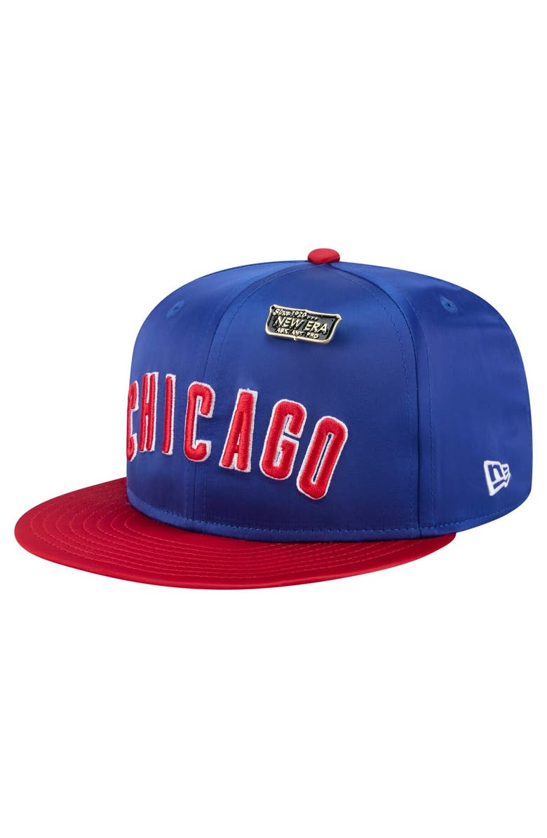 New Era Men's New Era Royal/Red Chicago Cubs Satin 59FIFTY Fitted Hat, Alternate, color, Royal