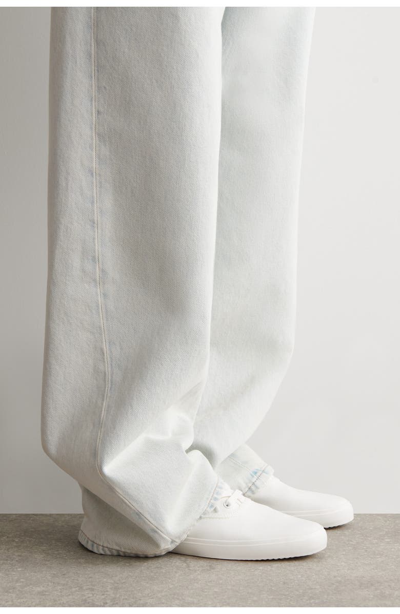 COS Canvas Plimsoll Trainers, Alternate, color, White
