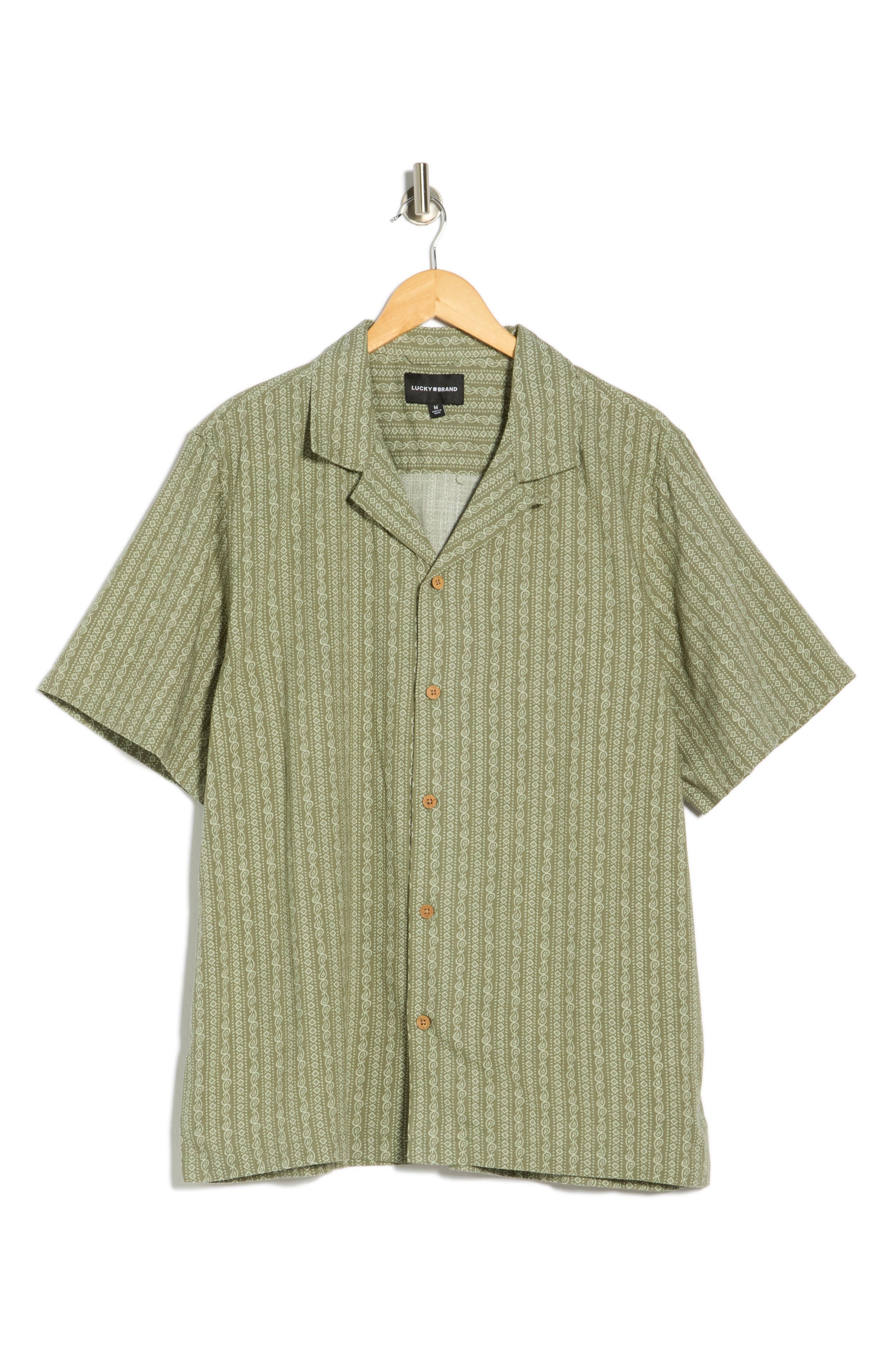 Lucky Brand Paisley Club Camp Shirt