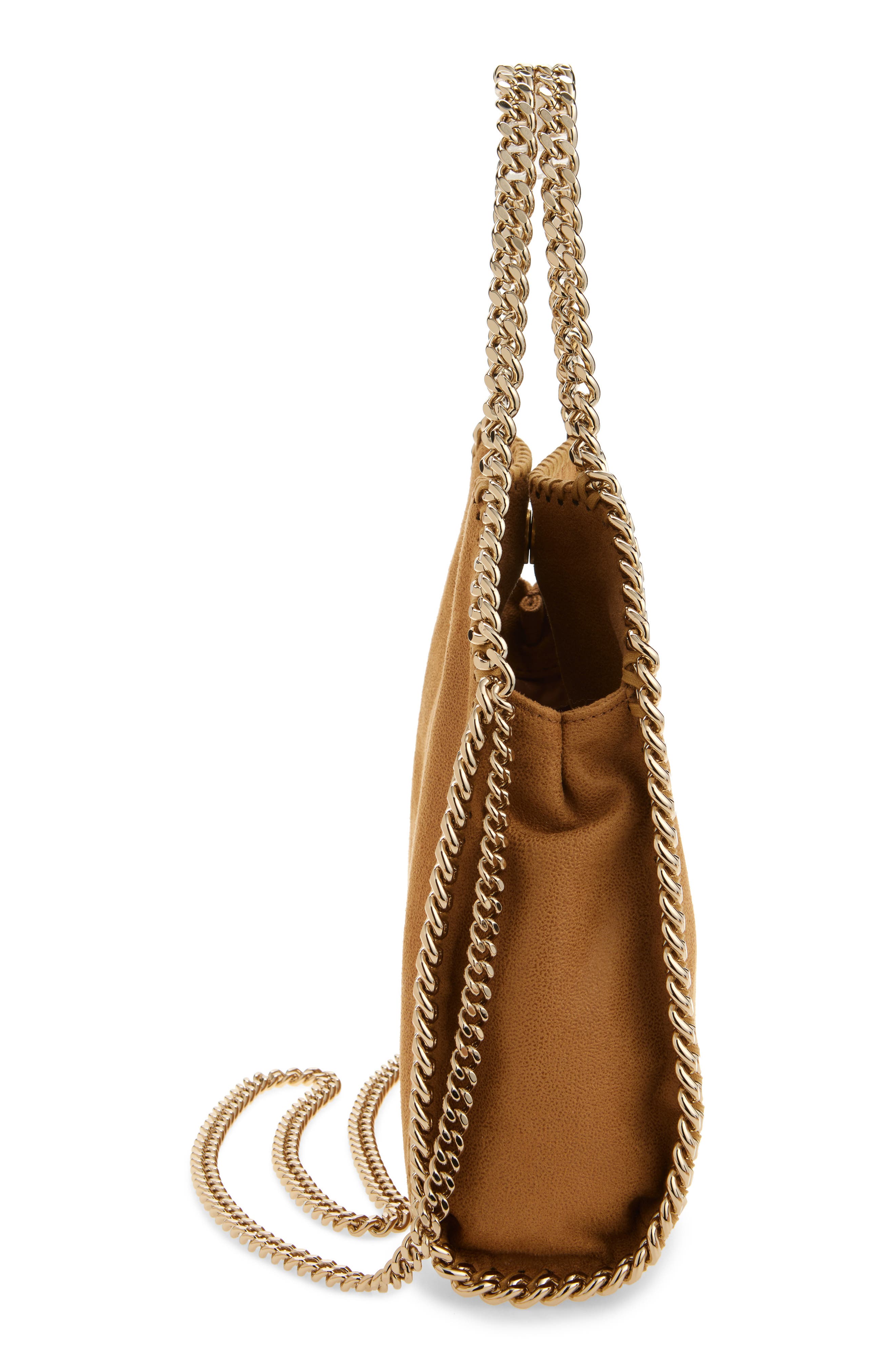 Stella McCartney Mini Falabella Shaggy Dear Faux Leather Tote, Alternate, color, 