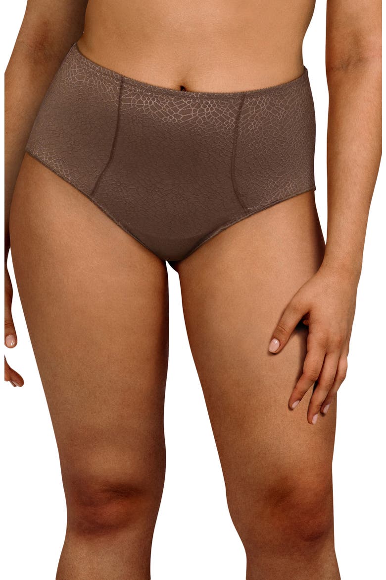 Intimates 'C Magnifique' Briefs, Main, color, WALNUT
