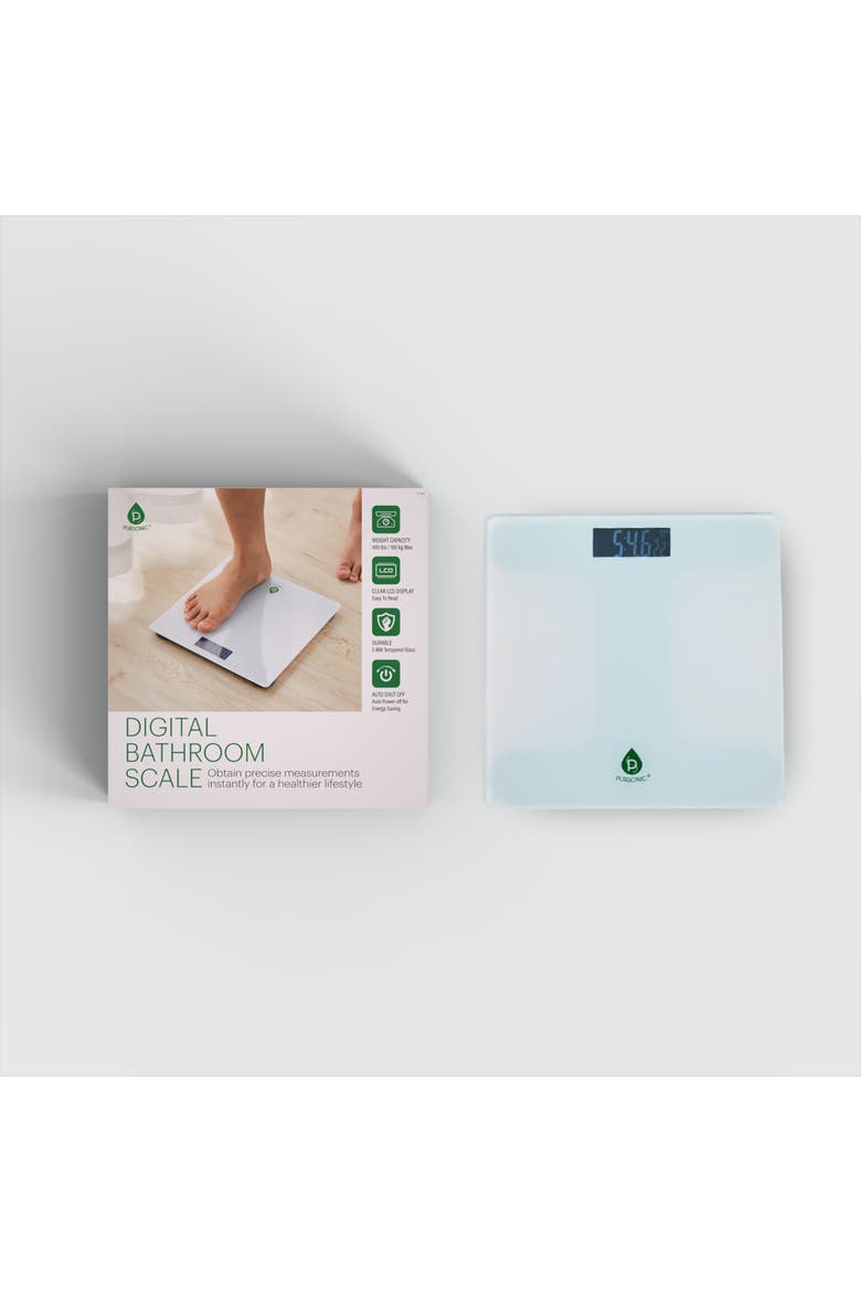 Bathroom Digital Scale, Main, color, White