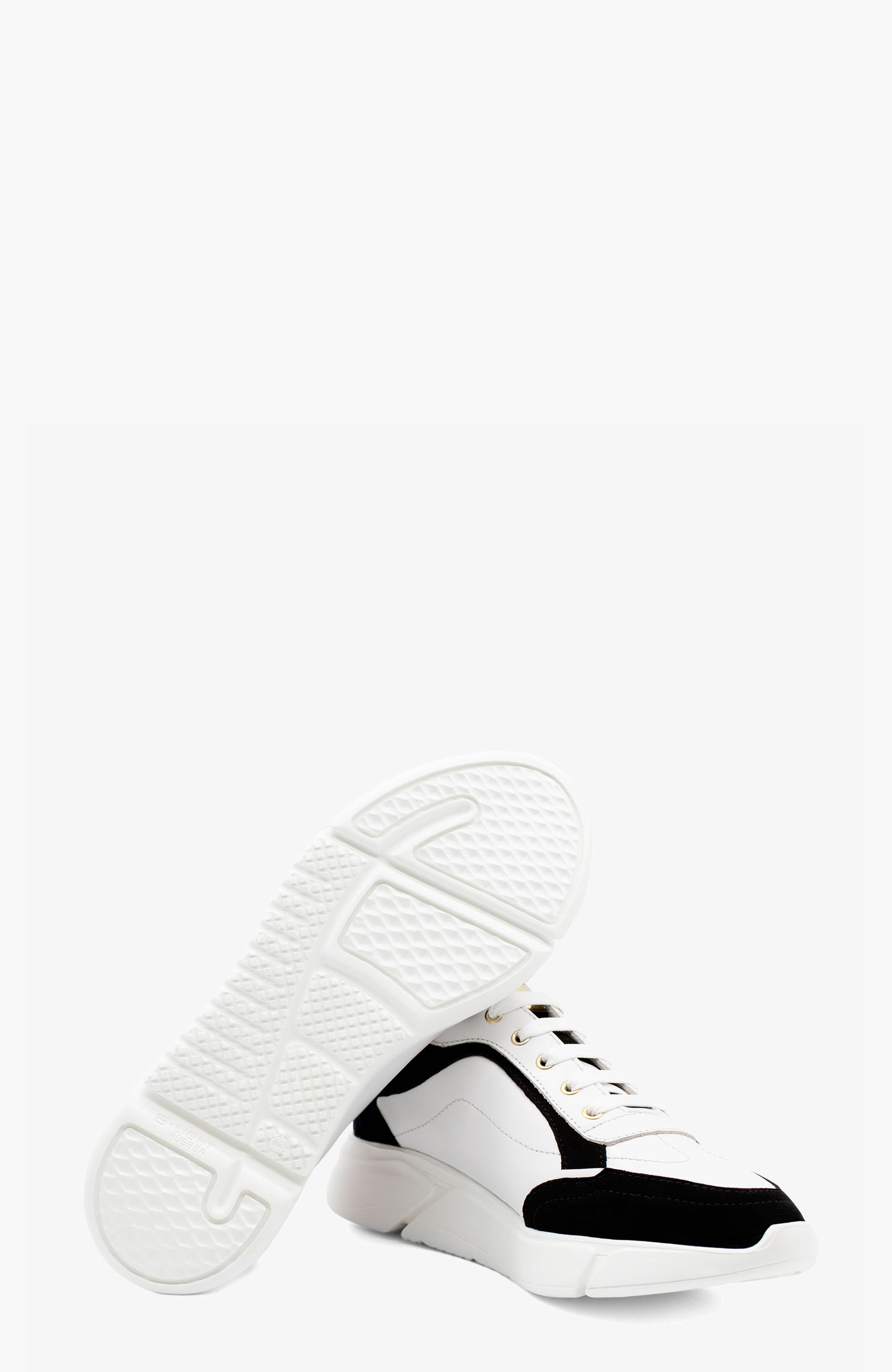 Noble Leather Sneakers, Alternate, color, Black