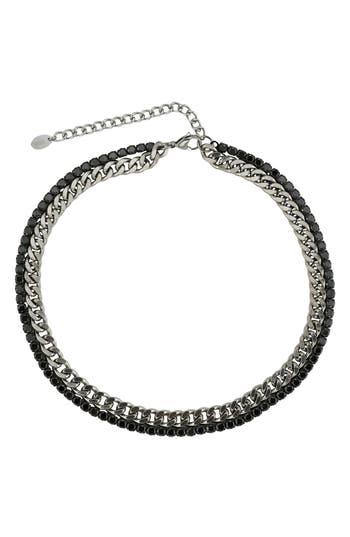 Rebl Gender Inclusive Stone & Cuban Chain Necklace