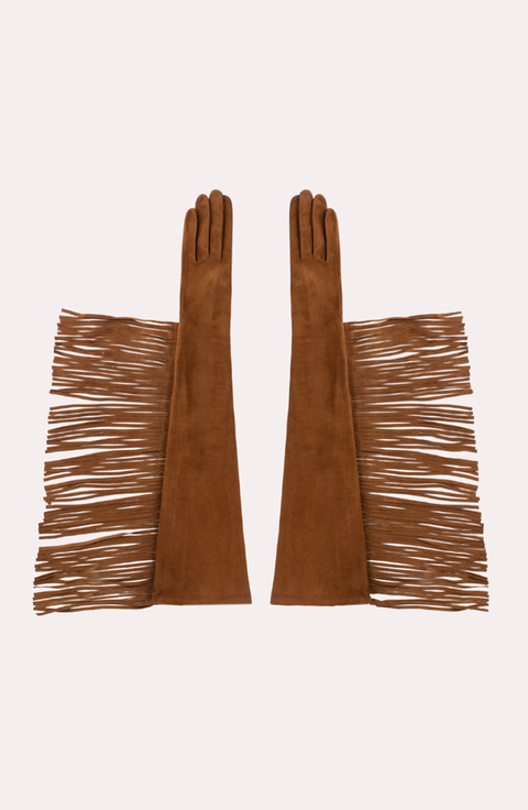 Runway Fringe Opera Gloves