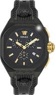 Versace V-Legend Chronograph Synthetic Strap Watch, 44mm