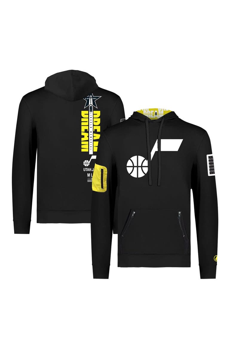 FISLL Unisex FISLL x Black History Collection Black Utah Jazz Pullover Hoodie, Main, color, Black