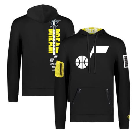 Unisex FISLL x Black History Collection  Black Utah Jazz Pullover Hoodie