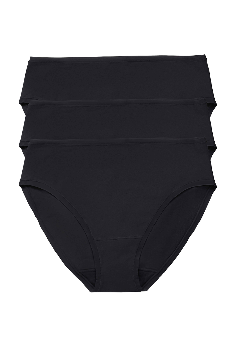 Bliss Bare Cotton Hipster 3-Pack, Main, color, Black