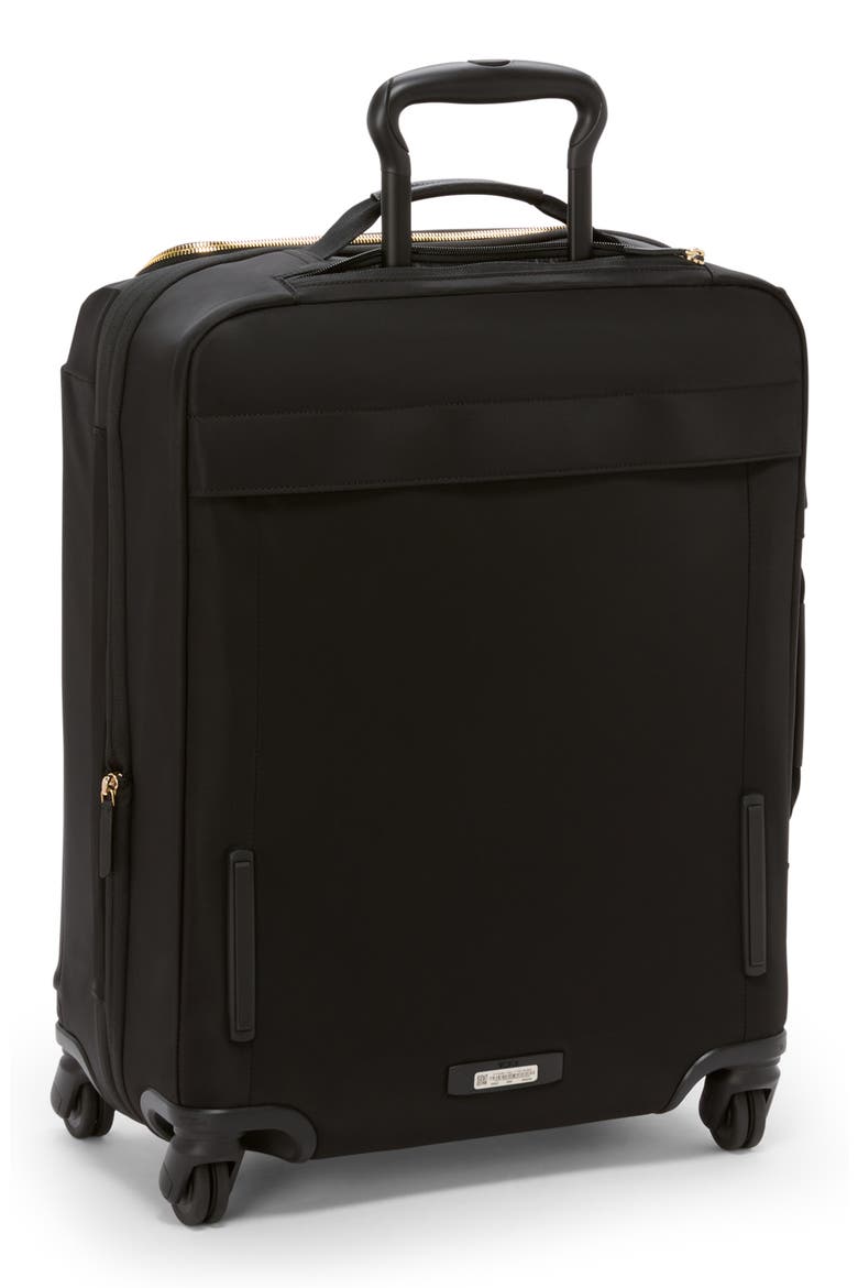 Voyageur Léger Large Dual Access Expandable Carry-On, Alternate, color, BLACK/ GOLD