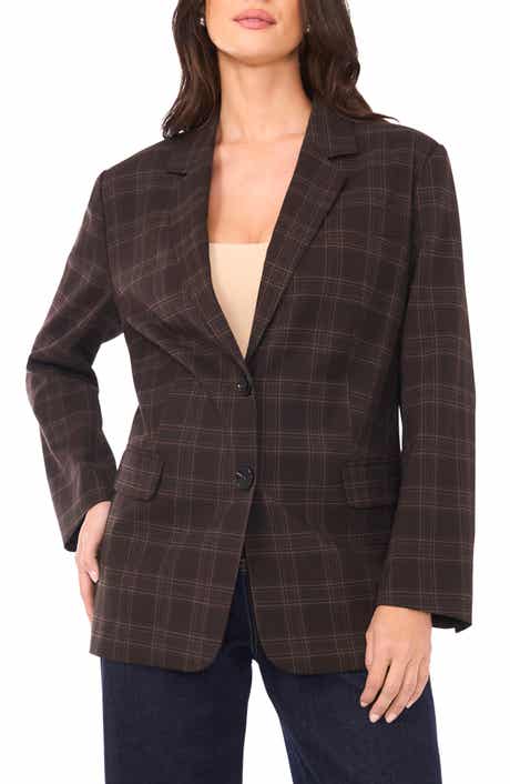 Vince Camuto Windowpane Plaid Blazer