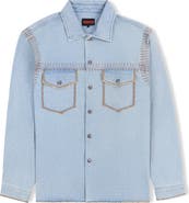 PLEASURES Fortress Denim Button-Up Shirt
