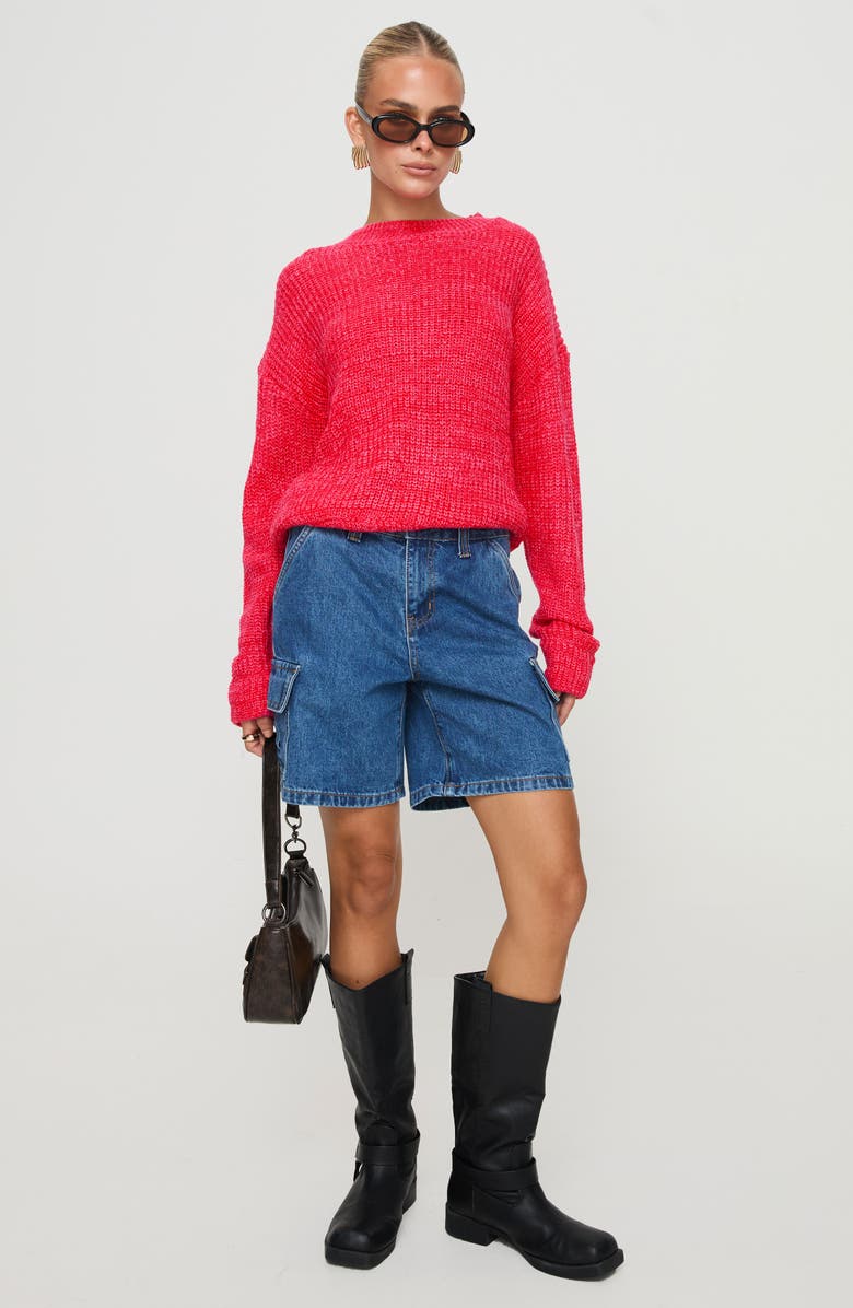 Princess Polly Bae Marled Sweater, Alternate, color, 