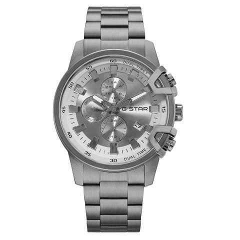 Bend3d - 44mm, Silver-gray Dial, Gunmetal Stainless Steel Bracelet Watch