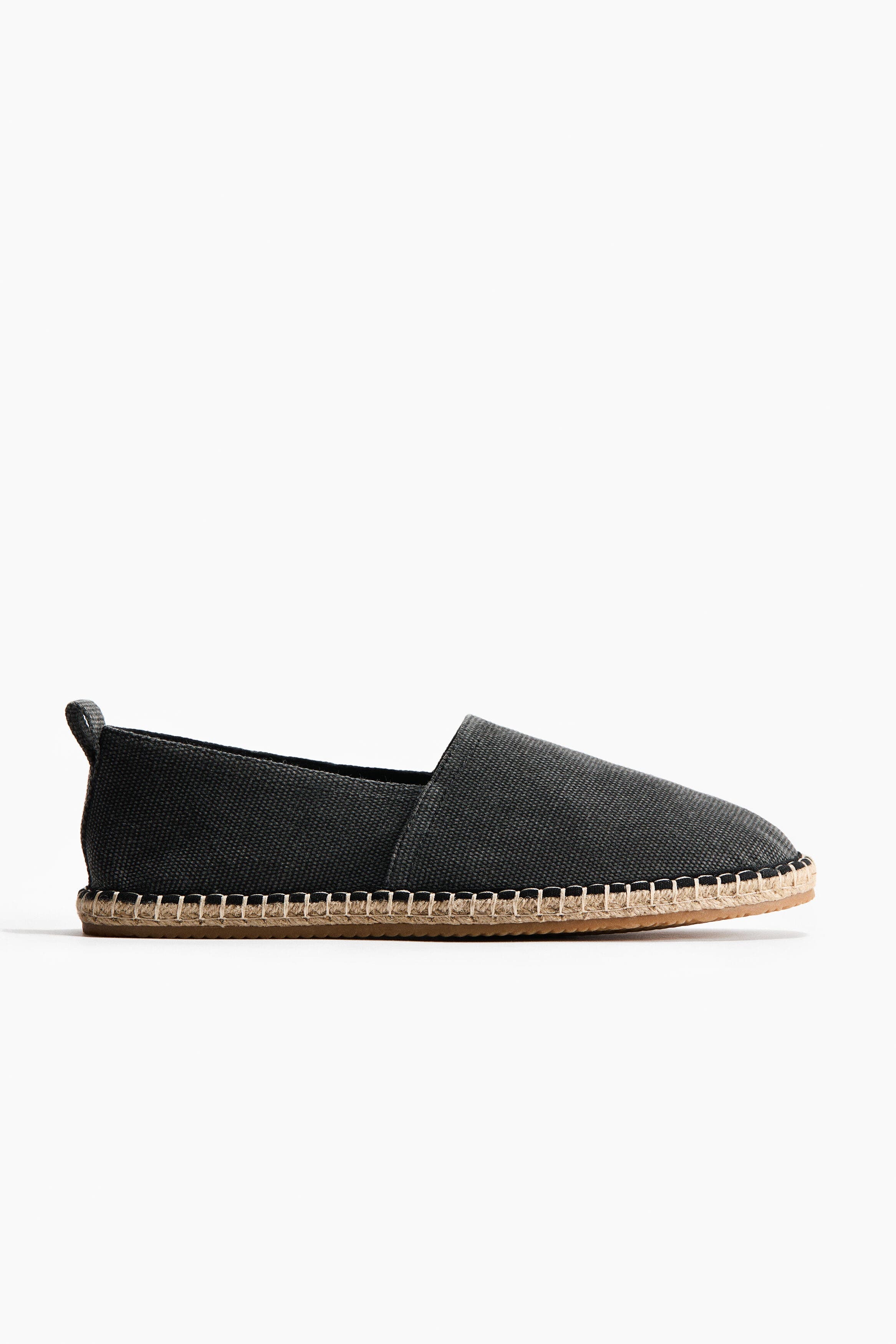 H&M Canvas Espadrilles, Main, color, Black