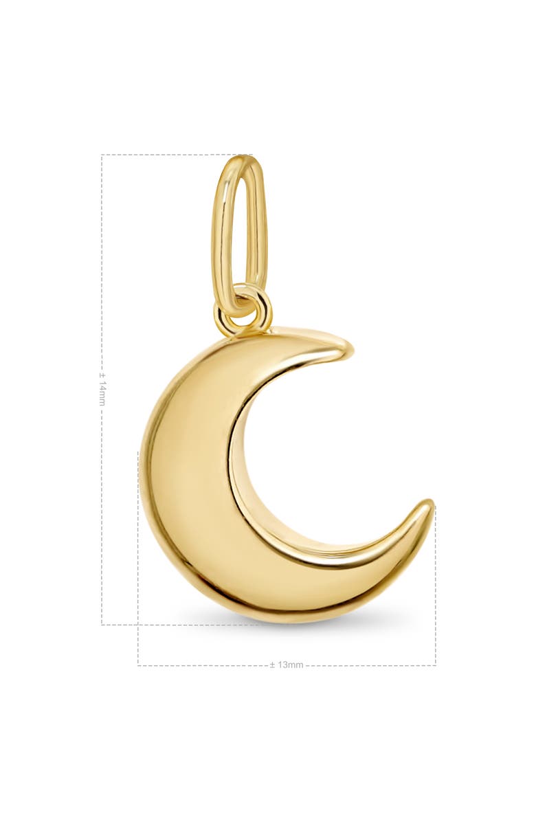 DEVATA Crescent Moon Pendant in 14K Gold, Alternate, color, Yellow Gold