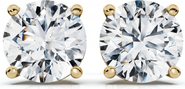 Bliss Diamond Round Four Prong Diamond Studs Lab Grown 14k Gold