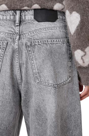 【Anyone more】Aki Former Damage Wash Wide Pants AllSaints Aki Crossover Wide Leg Jeans | Nordstrom