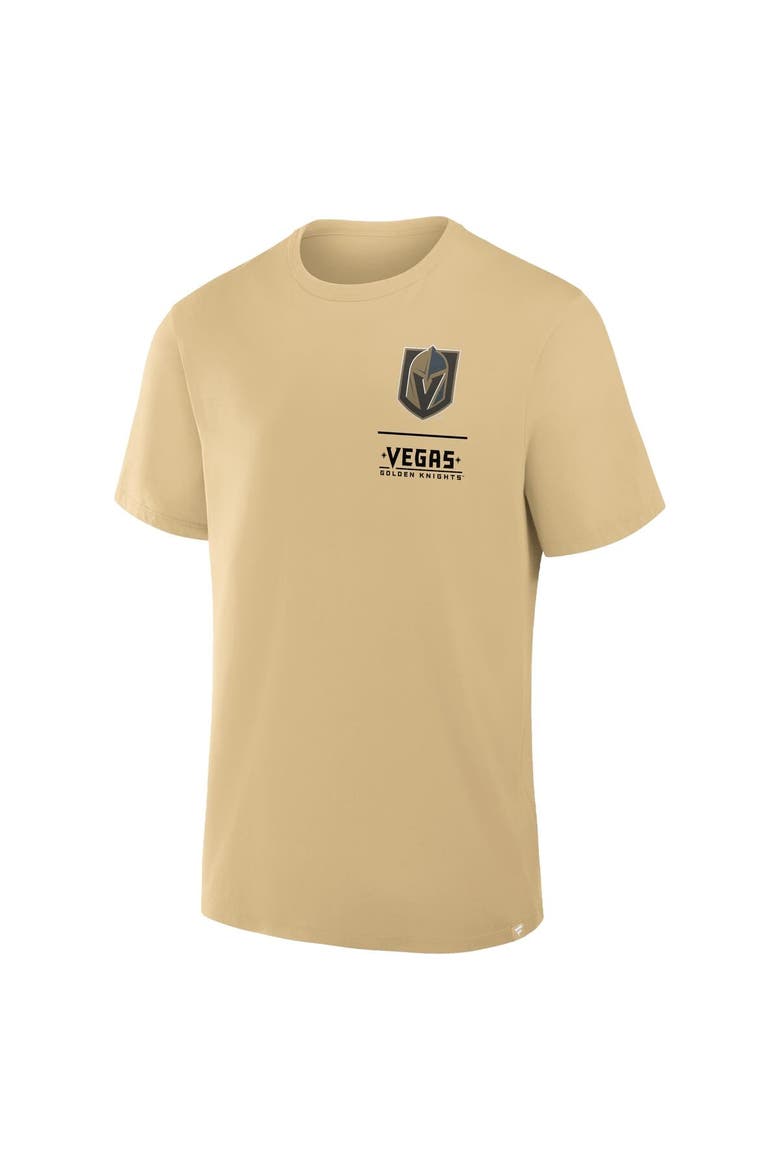 Men's Fanatics Gold Vegas Golden Knights Crash The Net Legacy T-Shirt, Alternate, color, Gold