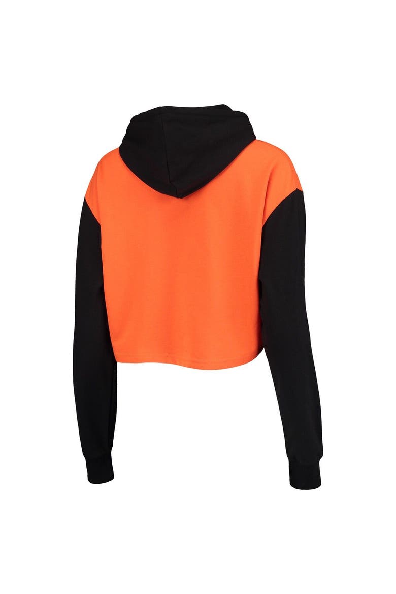 Women's FOCO Orange/Black San Francisco Giants Color-Block Pullover Hoodie & Shorts Lounge Set, Alternate, color, Orange