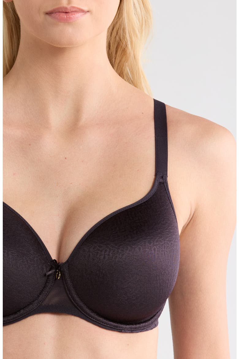Norah Comfort Spacer Minimizer T-Shirt Bra, Alternate, color, INK