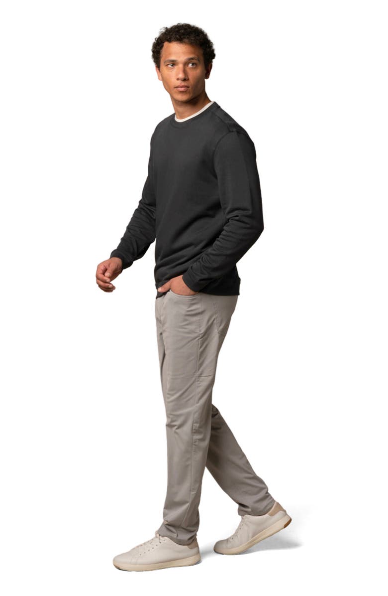 ASHWORTH GOLF Terry Twillback Crew, Alternate, color, Black