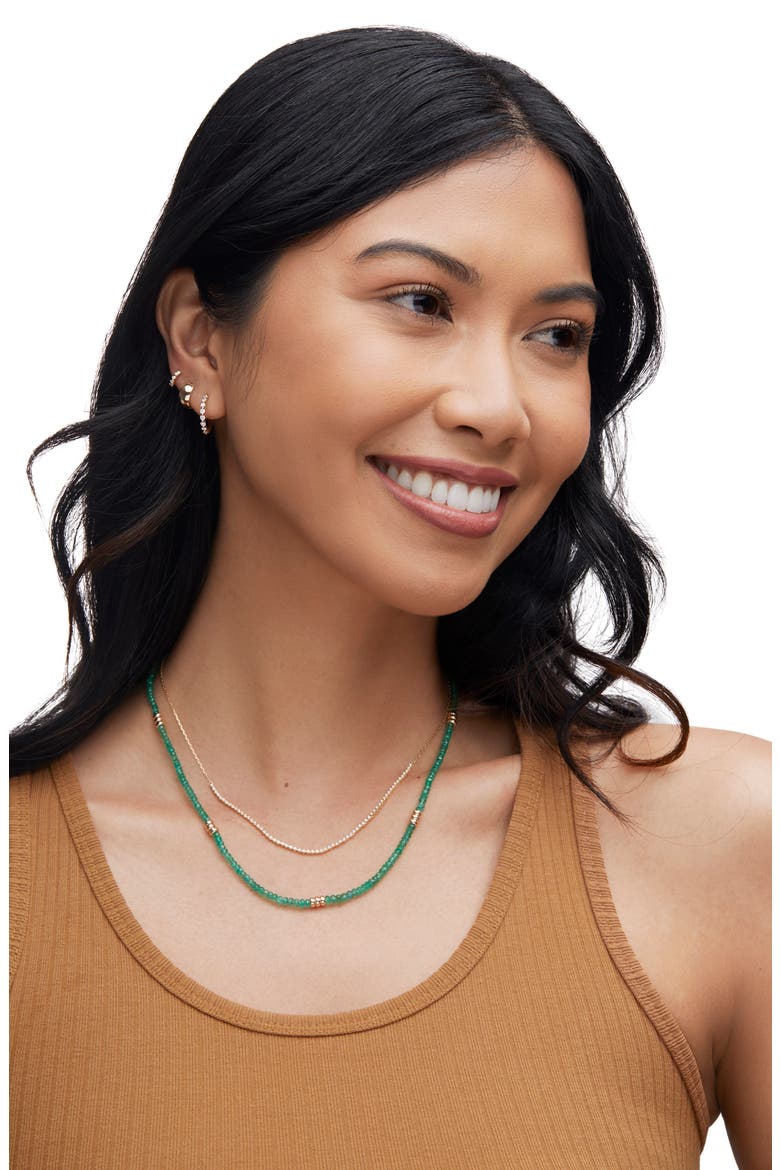 Katharine 14K Gold Huggie Hoop Earrings (Nordstrom Exclusive), Alternate, color, 14K YELLOW GOLD